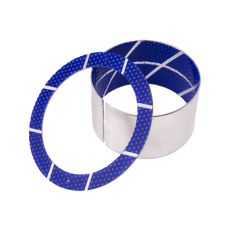 HZ2B porous sintered copper POM/filler (blue) boundary lubrication bearing